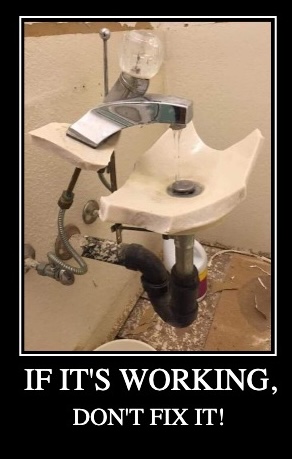broken sink